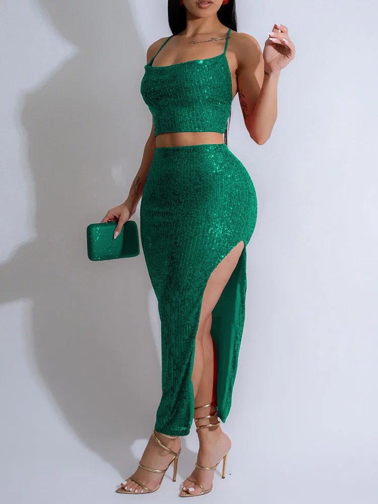 Glitter Sequined Party Maxi Dr - Cami Top Lace review and price